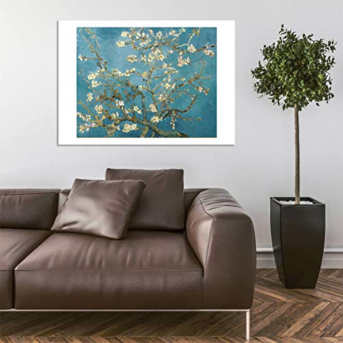 Fleur d'amandier 1890 Van Gogh tableau mat pour salon moderne - 5