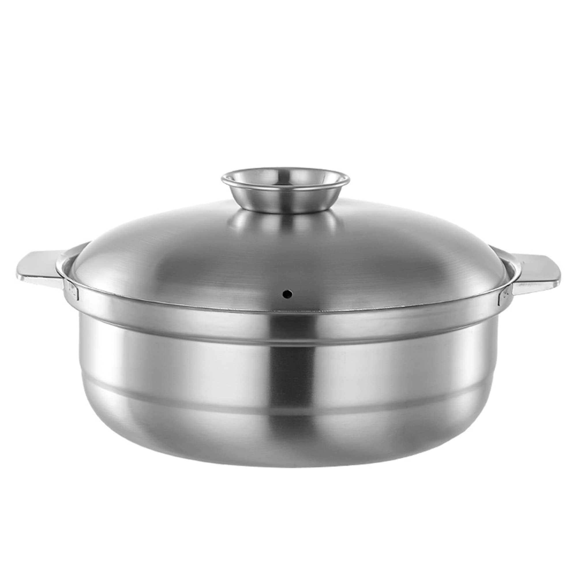 Pot de cuisson 30cm en acier inoxydable pour potage et cuisson induction gaz