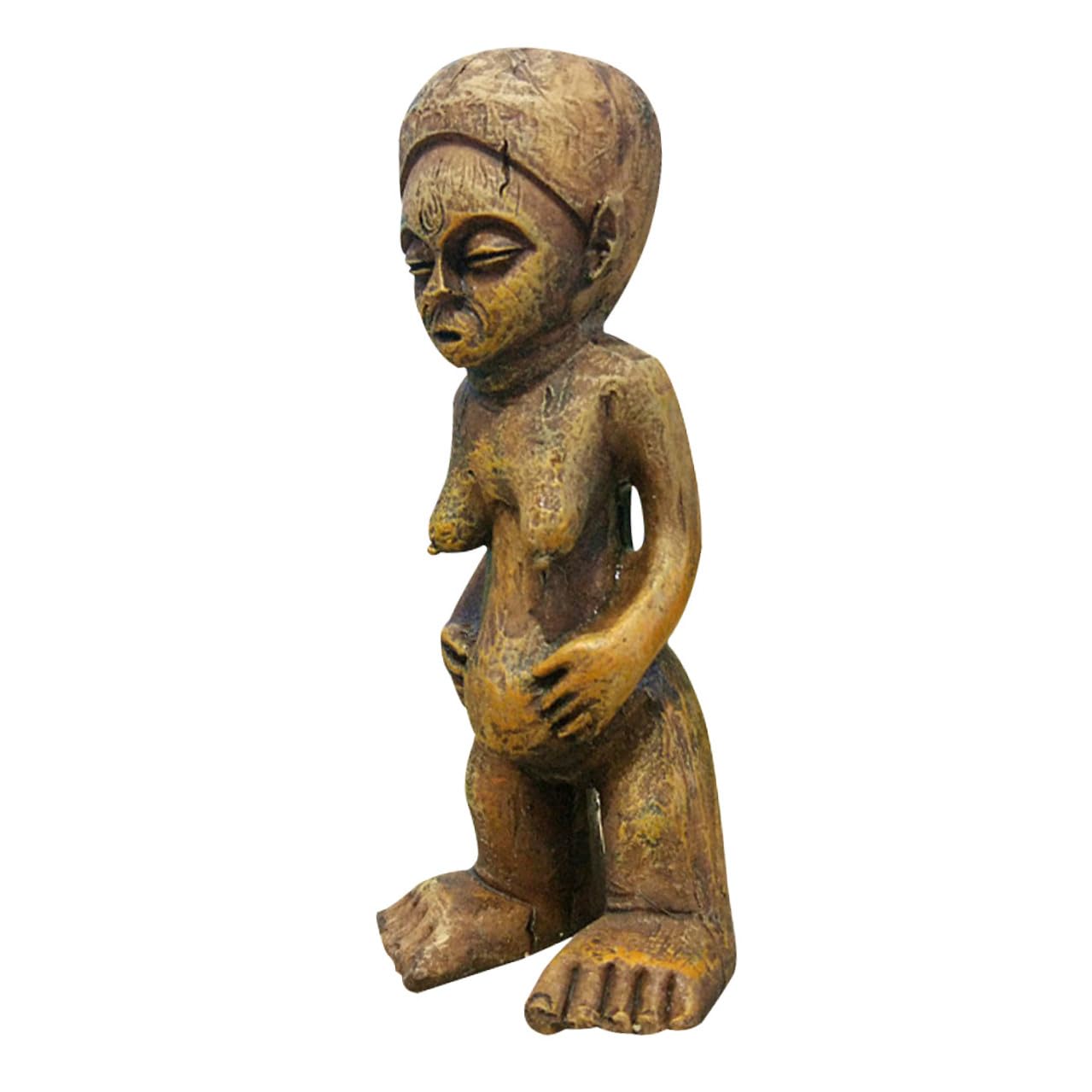 Figurine africaine pour décoration de bureau et salon chaleureux