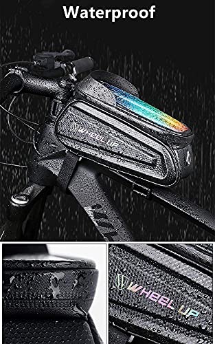 Bolsa de bicicleta de montaña repelente al agua con cáscara dura 6