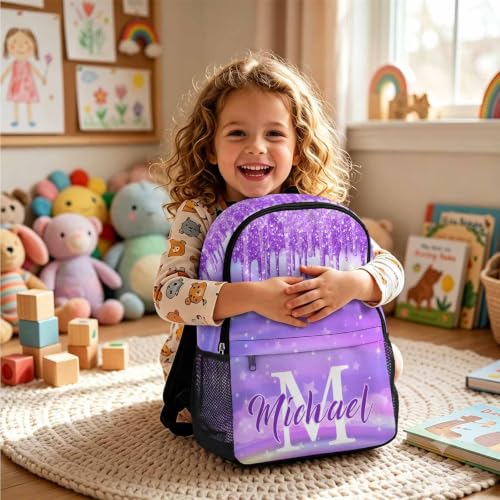 Image of Custom Kids Backpack for Girls Personalized Backpacks Set Back to School
