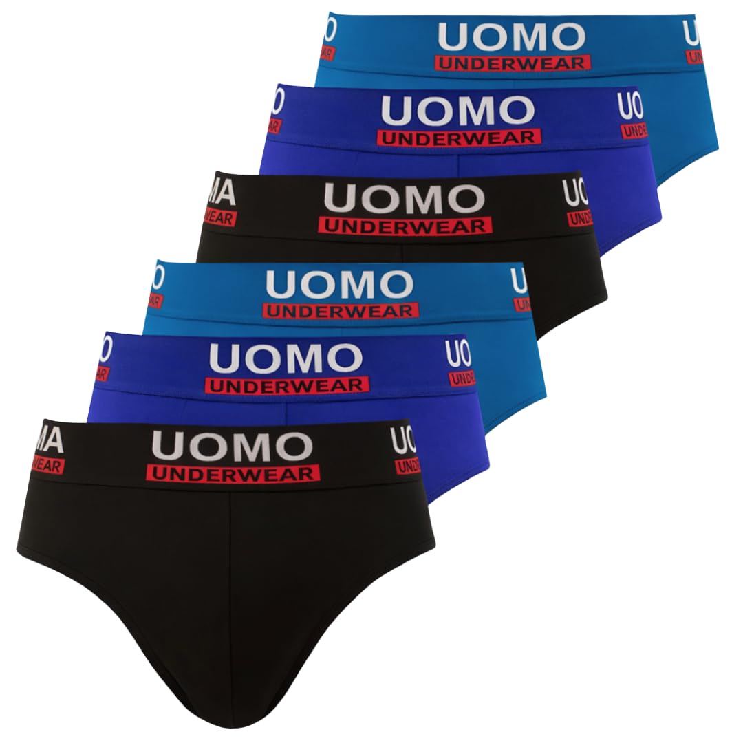 Mens Briefs 6 Pack Briefs for Men Briefs Elastic Briefs-image-0