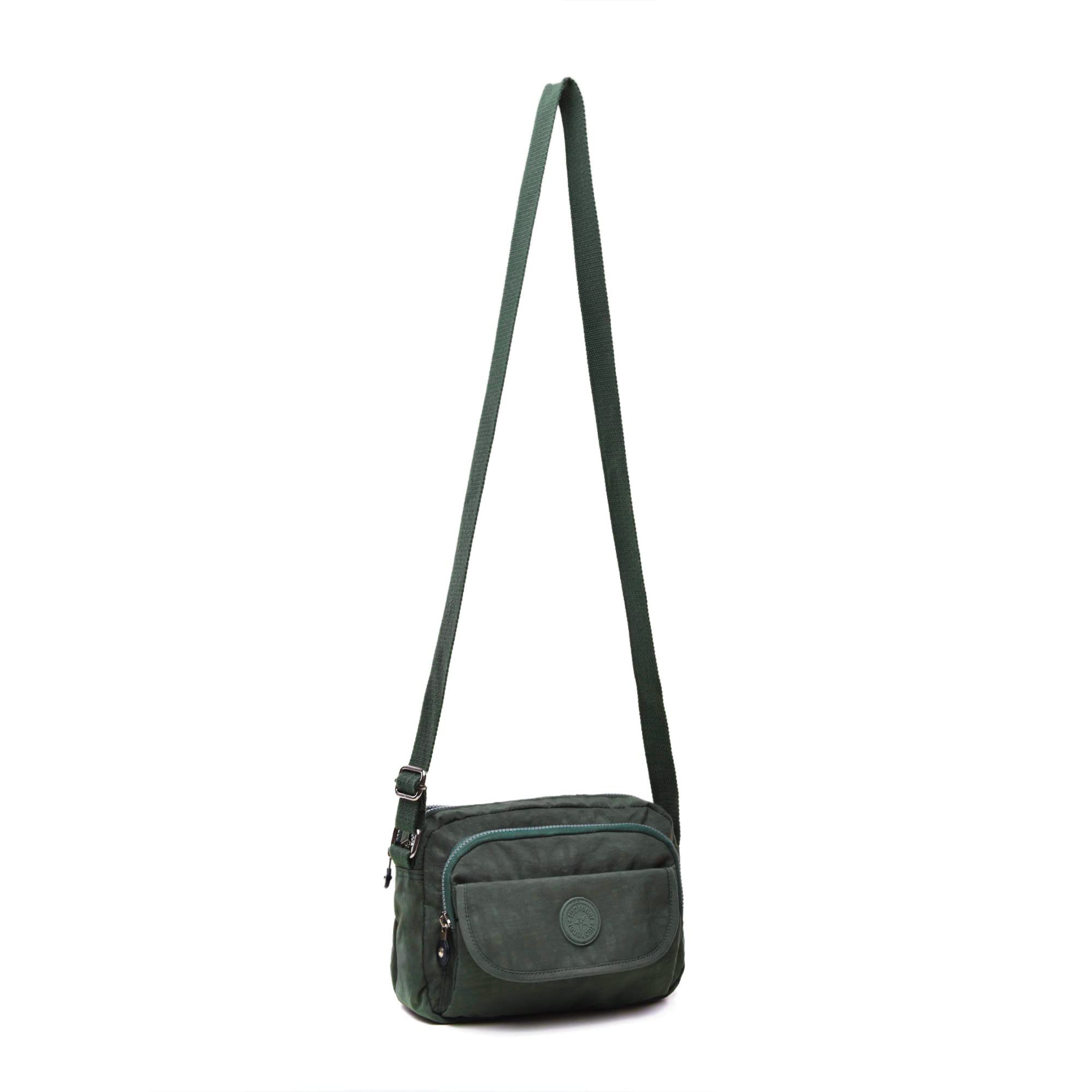 tuokener Borsa a Tracolla Donna Borsetta Impermeabile Borse a Spalla Crossbody Messenger le Donne Multi Tasca Borsa Casuale Per Viaggio (Verde Militare)