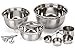 Estilo 12 Piece Stainless Steel Mixing Bowls, Includes Measuring Cups, Measuring Spoons And Barrel Whisk
