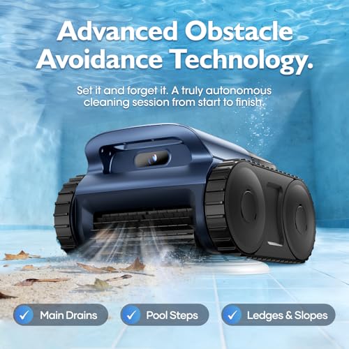 [2026 Release] Automatic Robotic Pool Vacuum for Inground & Above Ground Pools, Wall Climbing Pool Vacuum Cleaner, Cleans Floor, Walls, Waterline, Drain & Skimmer up to 2150 Sq. Ft., 190 Min by Lodoba - Image 6