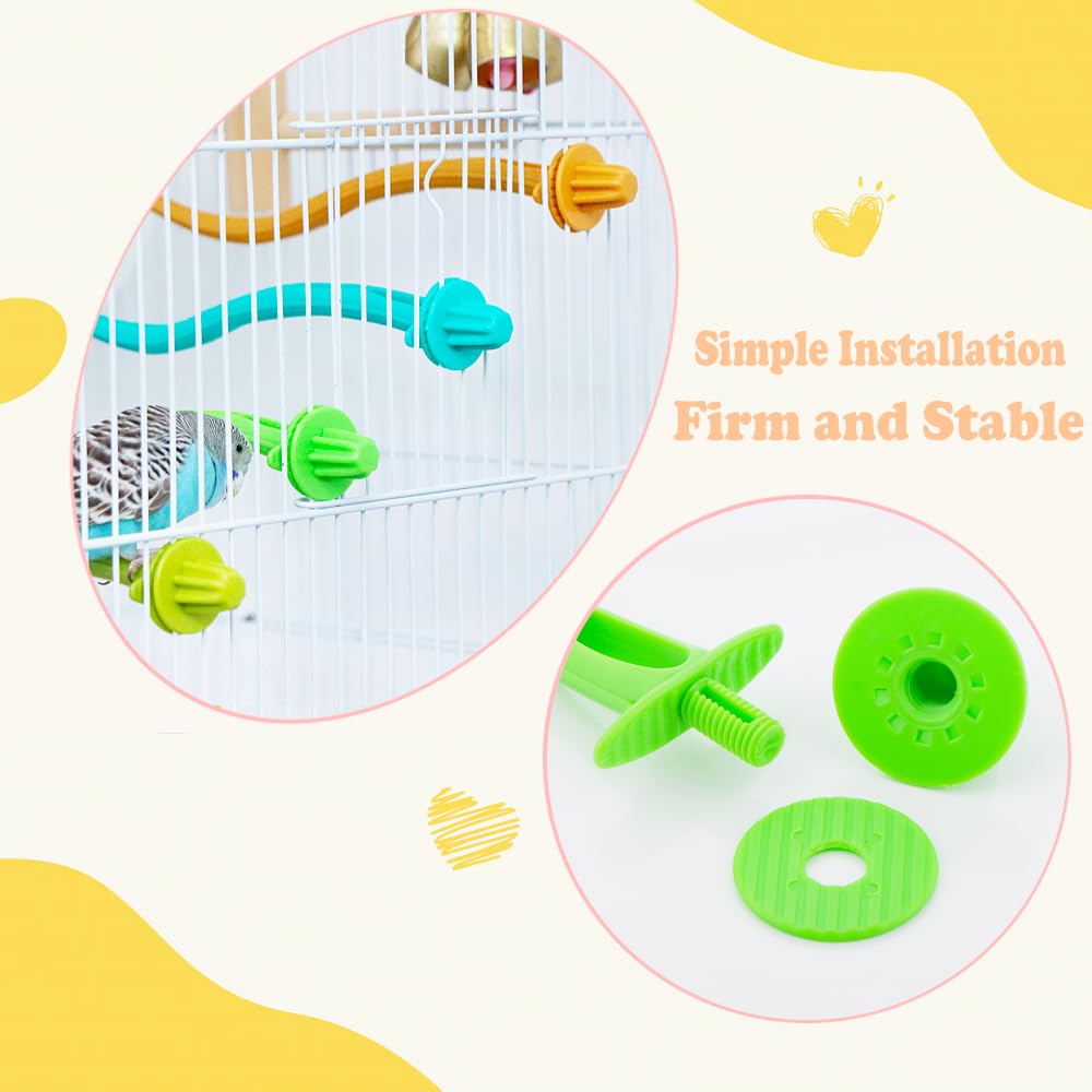 50 Sitzstangen Für Vogelkäfig - Kunststoff Stangen Für Vögel (16cm)