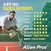 ALIEN PROS Tennis Racket Grip Tape (12 Grips) - Precut and Dry Feel Tennis Grip - Tennis Overgrip Grip Tape Tennis Racket - Wrap Your Racquet for High Performance (12 Grips, Red)