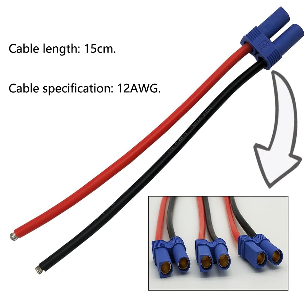 Amass XT90 Male To XT150 Female Cable 10AWG 5CM Wire Battery Hobbies