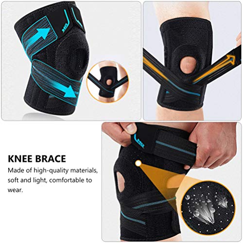 ABOOFAN Knee Brace Suporte Anti- Slip Collision Avoidance Joelho Luva De Compressão Respirável Na Al
