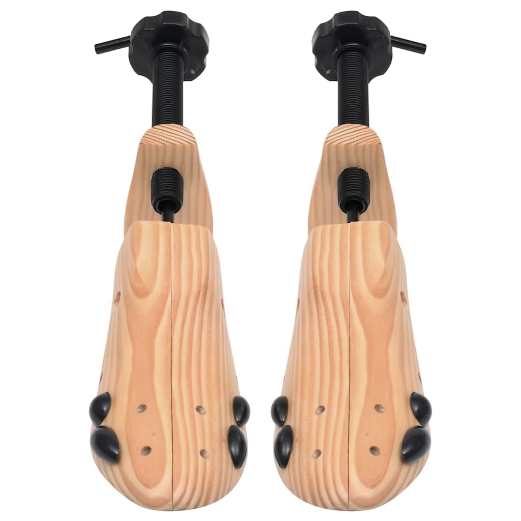 2 paia di tenditascarpe in legno di pino massiccio, misura 36-40, regolabili, con 12 fori, 8 palline per alleviare la pressione, per scarpe da uomo e donna, scarpe da ginnastica, stivali