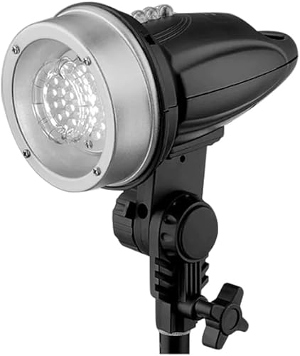 RBA S -160 - Iluminación LED para cabina de fotos, luz estroboscópica para fotografía, flash LED de policarbonato ligero con receptáculo de paraguas