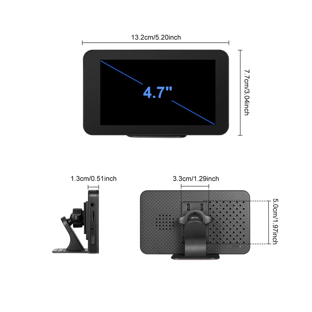 4,7'' Auto-Monitor CarPlay CarPlay Android Auto EQ Sound Armaturenbrett Screen Player Screen Player