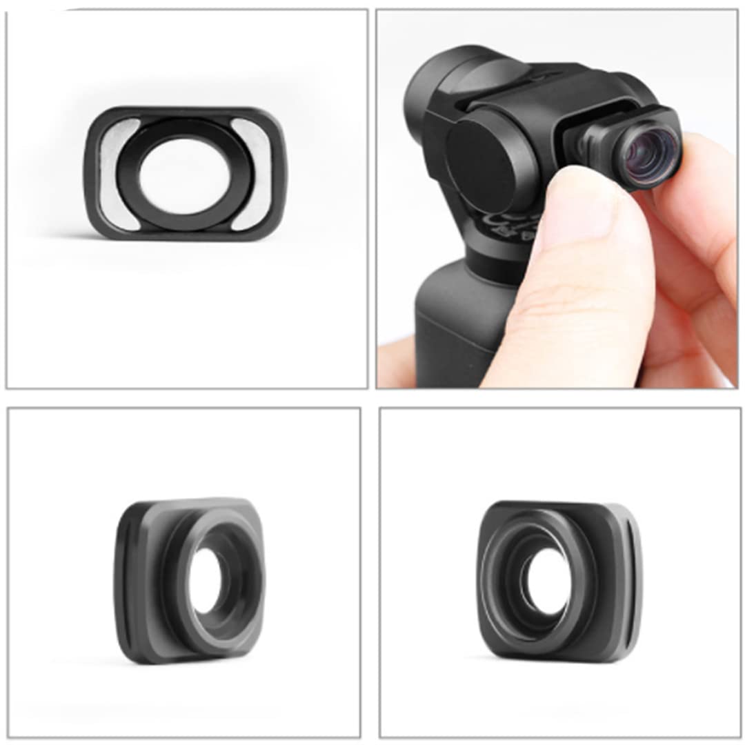 10X Weitwinkel kompatibel für DJI Osmo Pocket/Pocket 2, Fischaugenobjektiv Makroobjektiv für Vlog Shooting Handheld Gimbal (Weitwinkel-Objektiv)