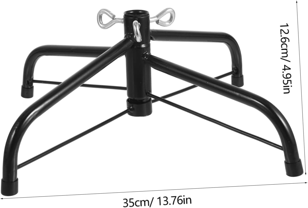 Metal Christmas Tree Stand Legs 35cm Base for Artificial Tree (Blackish)