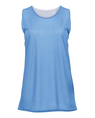 Badger Sport Columbia Light Blue/White Ladies XS Reversible Mesh Tank Top Jersey Uniform