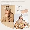 Kavya Bandeau Cheveux Femme Hiver Chaud, Polaire Bandeau Hiver Femme Fille Beaux Cache Oreilles Tricoté Crochet Headband Bandeau Oreille femme Pratique Cadeau de Noël #2