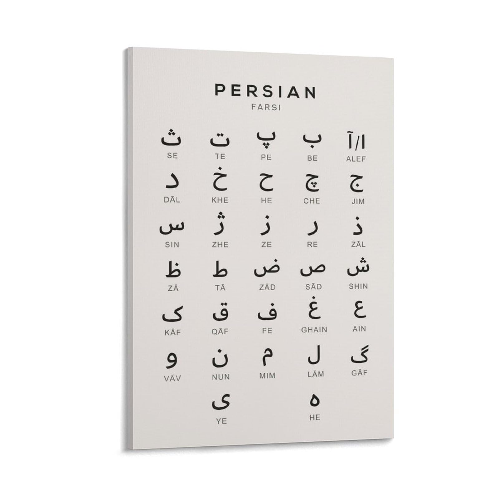 Persian Farsi Alphabet Chart Amazon.com: NCGFTUP Persian Alphabet