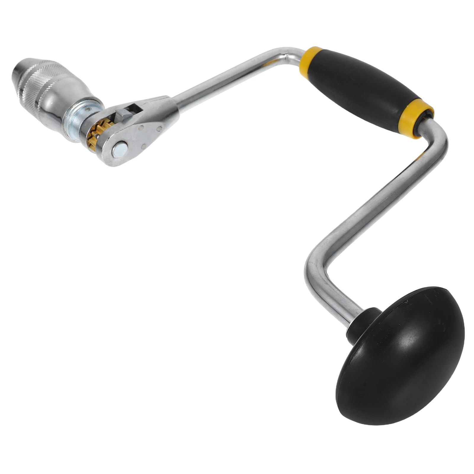Taladro Manual de Manivela de 12 Pulgadas Broca de 4 Mordazas, Perforadora Multifuncional de Acero para Bricolaje y Suministros para Hacer Joyas