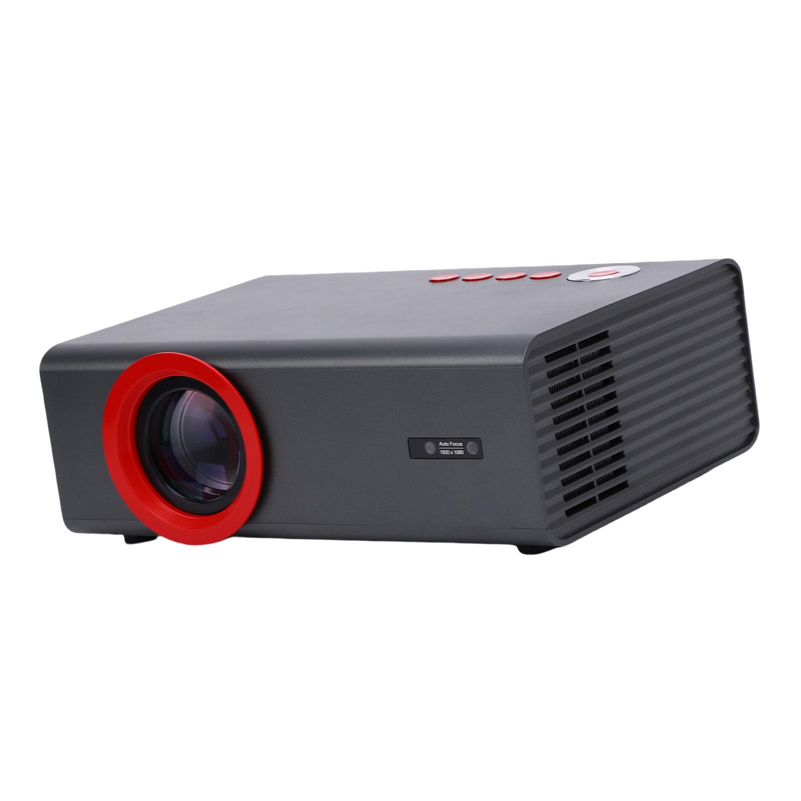 RiToEasysports Proiettore Portatile, Proiettore Tascabile LED HD 1080P con Altoparlante Integrato e Telecomando, per Film in Campeggio in Ufficio a Casa (Spina europea)