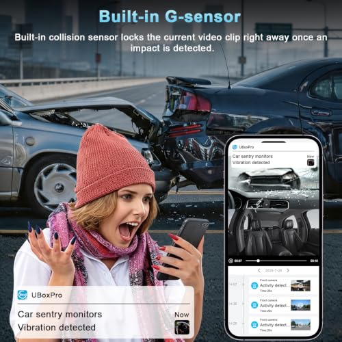 4G LTE Dash Cam with Live View,2K+1080P Front-Inside Car Camera SD/Cloud - image 3