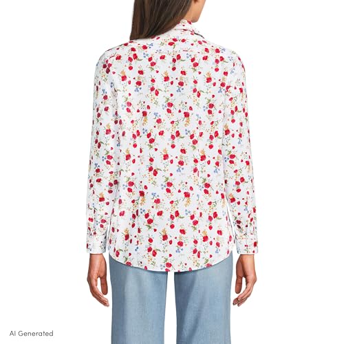 Image of Lands' End Women's Pinwale Cord Long Sleeve Shirt
