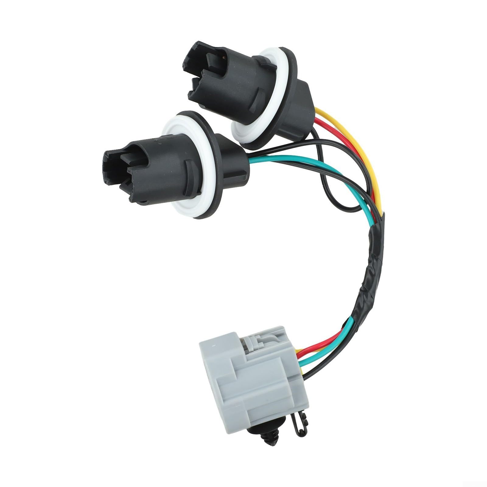 Tail Light Socket Harness for Jeep JK 2007–2018 OEM 68004166AC Black ABS Replacement Wiring Harness for Rear Lamp Assembly