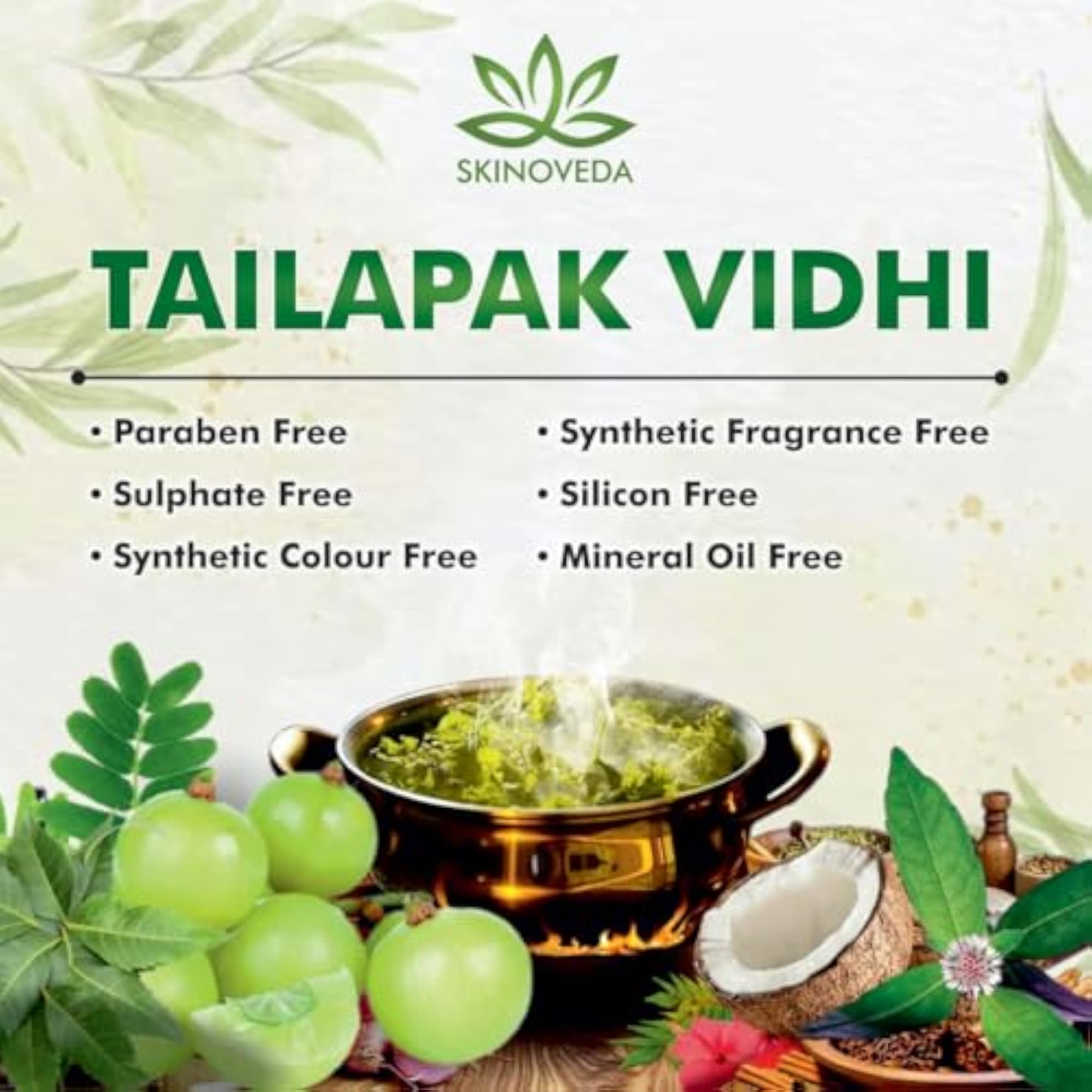 Mahajatadi Ayurvedic Hair Oil, Natural Formula for Hair Fall