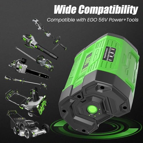 Image of 1 Pack Replacement for EGO 56V Battery 10Ah BA2800T and CH2100 Charger
