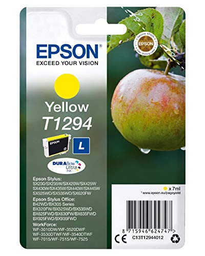 Epson-C13T12944011-Cartucho-de-tinta-amarillo-valido-para-los-modelos-WorkForce-Stylus-y-Stylus-Office-BX935FWD-BX925FWD-BX635FWD-BX630FW-y-otros-Ya-disponible-en-Amazon-Dash-Replenishment