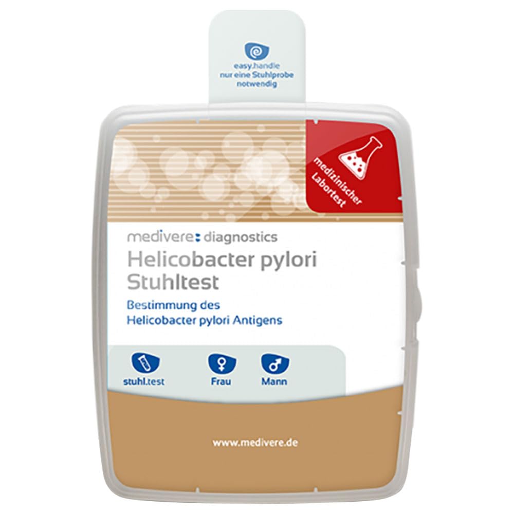 medivere Labordiagnostik Helicobacter pylori Stuhltest - schnell, einfach und zuverlässig für die Erkennung von Magen-Darm-Infektionen durch H. pylori Antigen-Test