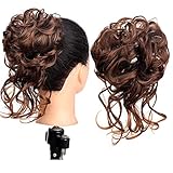 Messy Bun Hair Piece Curly Wavy Scrunchies For Women's Wig Hairpiece Synthetic Fake Hair Extensions AM4116