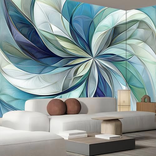 Poster mural intissé fleurs élégance haut de gamme avec effet relief 3D abstrait
