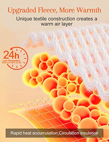 Flygo Women's Classic Casual Thick Warm Full Zip Sherpa Lined Hooded Sweatshirt Jacket (Large, Light Grey) #TOP3