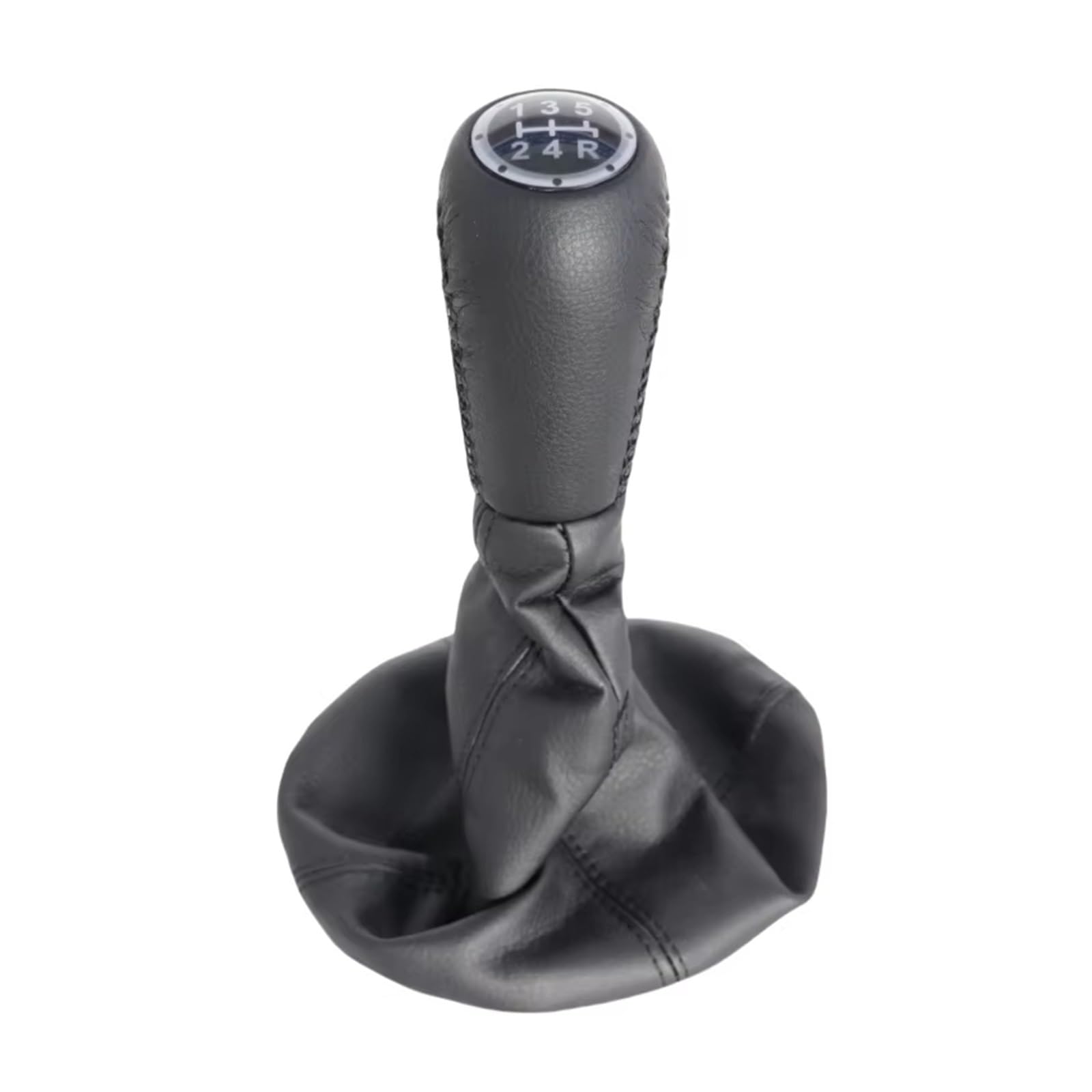 Fpterjz Gear Knob for Fiat for Punto 188 MK2 5 Speed Gear Shift Knob Lever Shifter Gaiter Boot Case Collar Car Styling Silicone Gear Stick Cover(B0563 Gearshift)