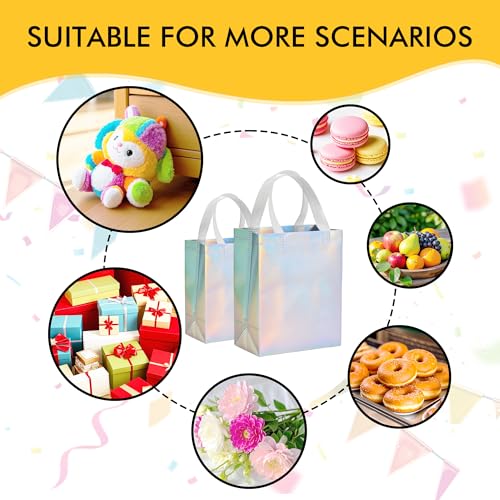 RACETOP 15 Pcs Iridescent Gift Bags