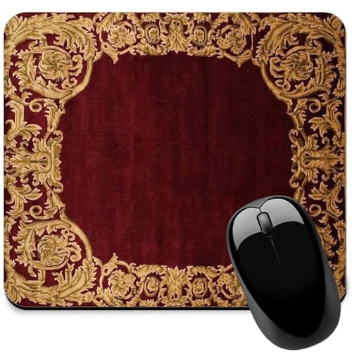 Image of Carpet Pattern Mousepad - Small Non-Slip Rubber Carpet Design Printed Computer Mouse Pad 19x22cm (FMP0227)