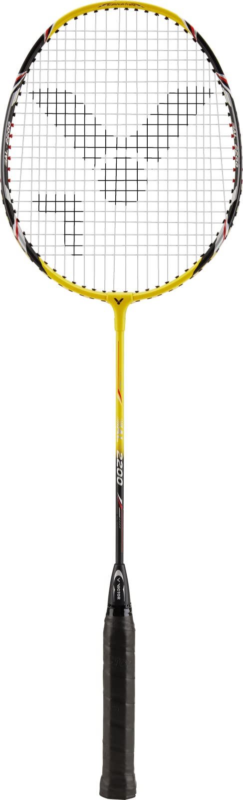 Victor AL 2200 Badminton Racket and Shuttlecock in Yellow Single Racket or as a Set with Racket/Balls/Carry Bag