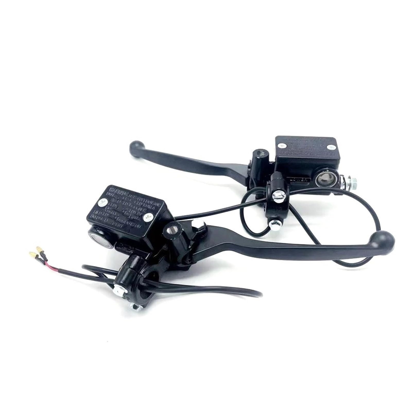 Hguvsjd for Electric Scooter Motorcycle Brake Pump Front Rear Disc Master Cylinder Hydraulic Lever Motorcycle Brake Lever(Left Right 1 Pair)