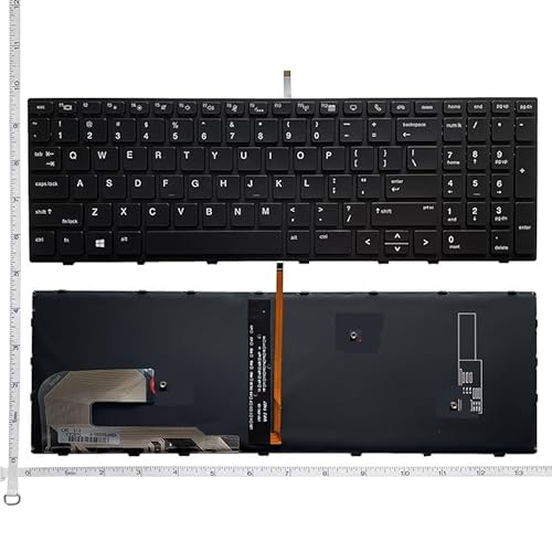 HP 750 G5/750 G6/755 G5/755 G6/850 G5/850 G6/855 G5/855 G6 Zbook 15U G5/G6用 US/RU/SP ノートパソコンキーボード(US Black backlit)