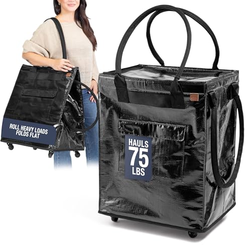 CleverMade Hauler Rolling Tote Bag