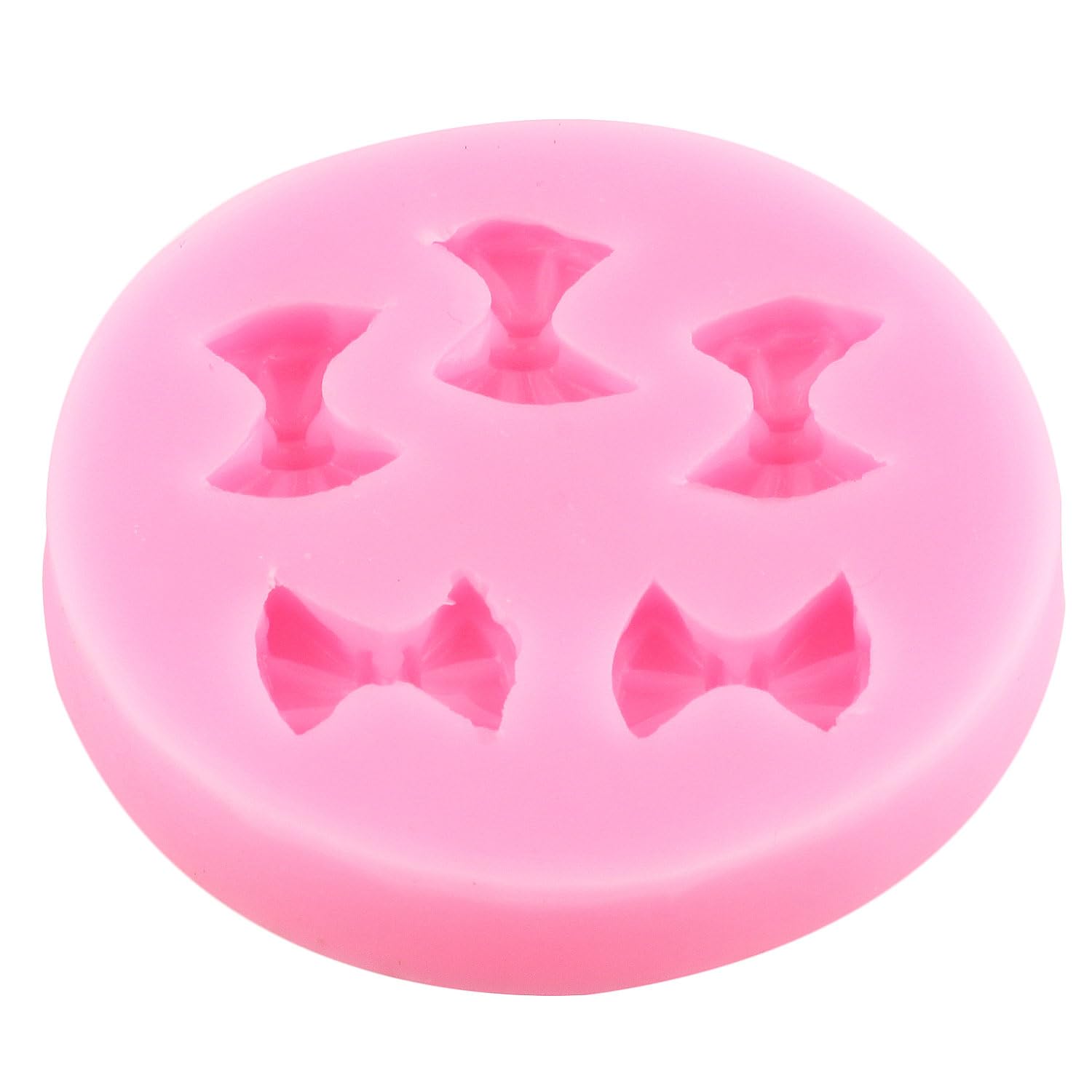 4x Mini-Schleifen-Formen Aus Silikon – Für Schokolade, Fondant, Deko, Basteln – Flexibel & Antihaftbeschichtet