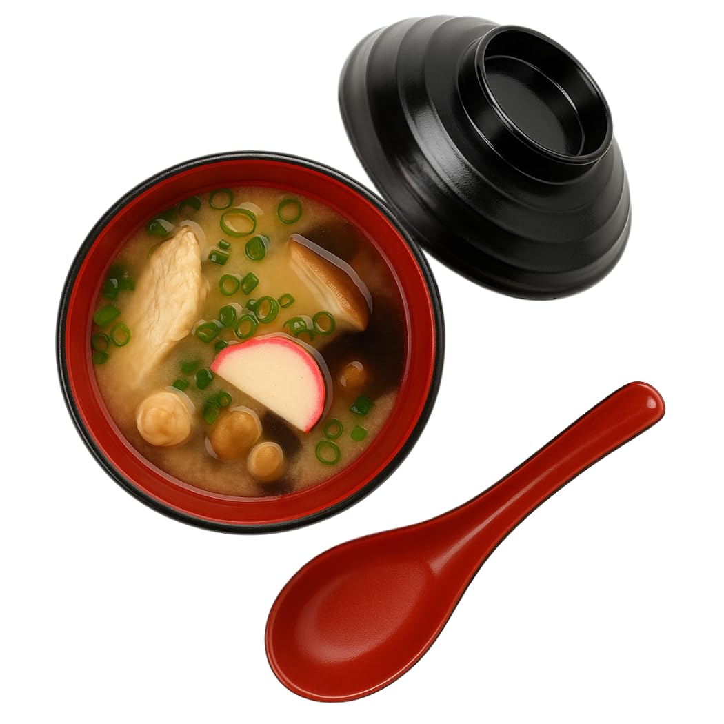Amazon.com | JapanBargain Japanese Miso Soup Bowl with Lid and