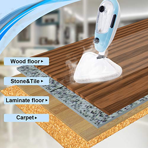 LINLUX Powerfresh Steam Mop 10-in-1 System, Laminate/Hardwood Floor Steam Cleaner, Carpet/Tile and Whole House Multipurpose Use - Thumbnail 6