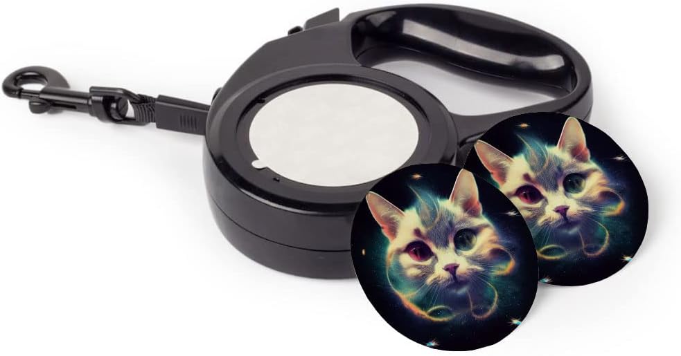 Galaxy Retractable Pet Leash - Cute Cat Leash - Printed Dog Leash - 118 inches