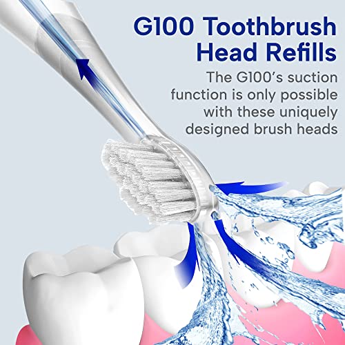 Image of Bluereo G100 Pro Electric Suction Toothbrush with Built-in Oral Suction, Sonic Vibration, LED Light, Portable for Dysphagia & Aspiration (Large Brushhead)