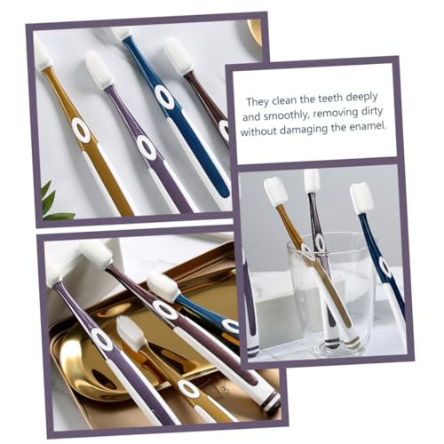 Gatuida 8 Stück Teiliges Weiche Silikon zahnbürstenköpfe für Erwachsene Medium Haushalt Zahnbürsten Ersatz Sanfte Borsten für Tägliche Mundpflege Kompakt und Langlebig Farblich Gemischt – Bild 8