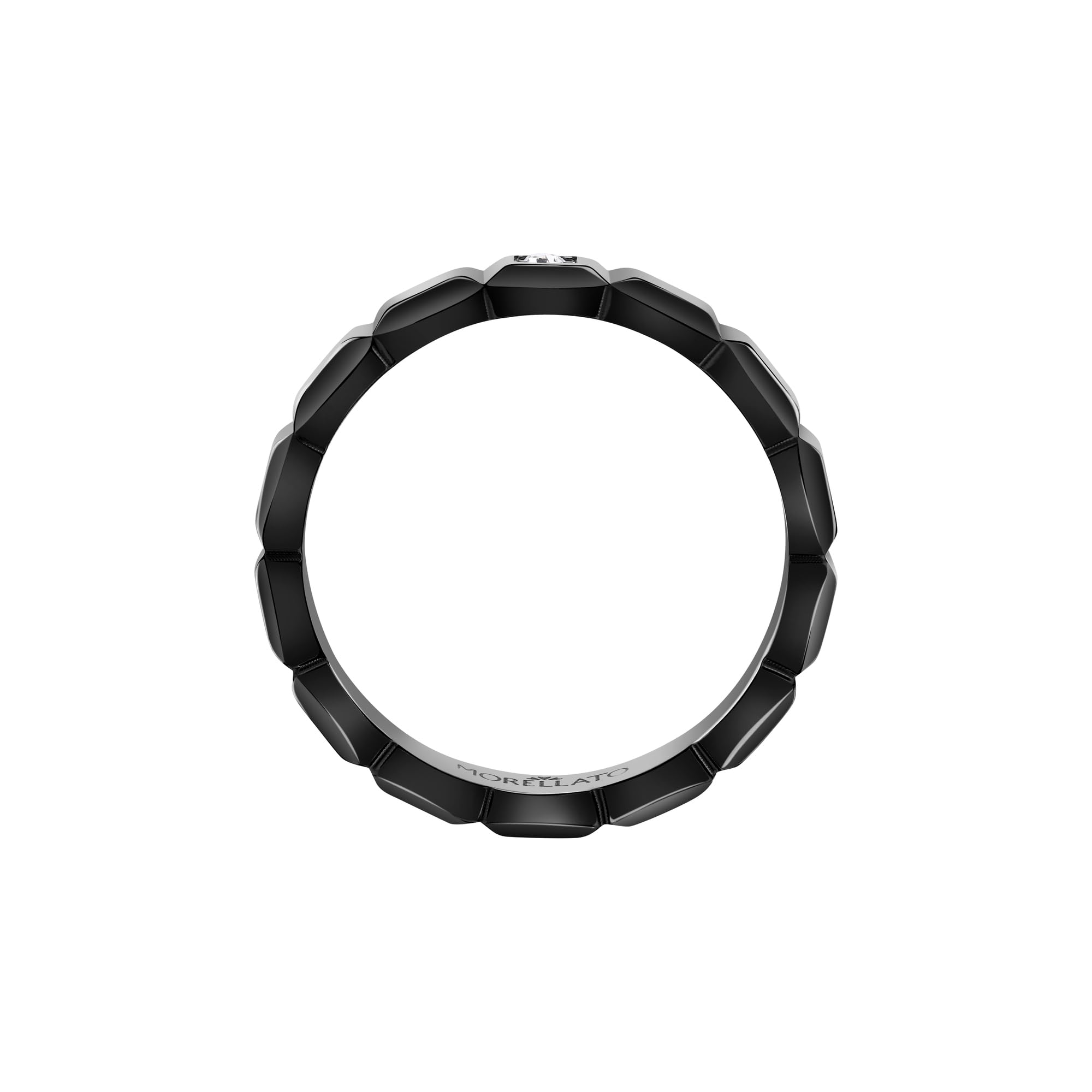 Morellato Motown SALS82019 - Anello da uomo in acciaio inox, pietre preziose, IP nero