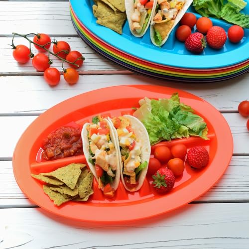 50% OFF Platos para tacos Youngever - Paquete de 9 colores