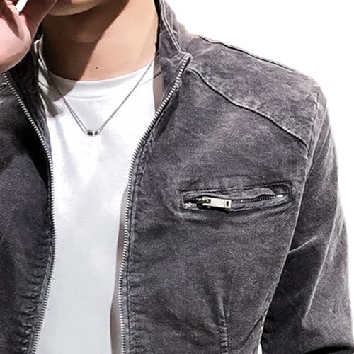 Chaqueta de mezclilla slim fit para hombre Maiyifu-GJ miniatura 7
