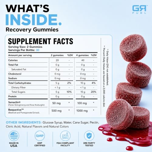 Image of Post Workout Gummies, Pomegranate Passion, 30 Servings